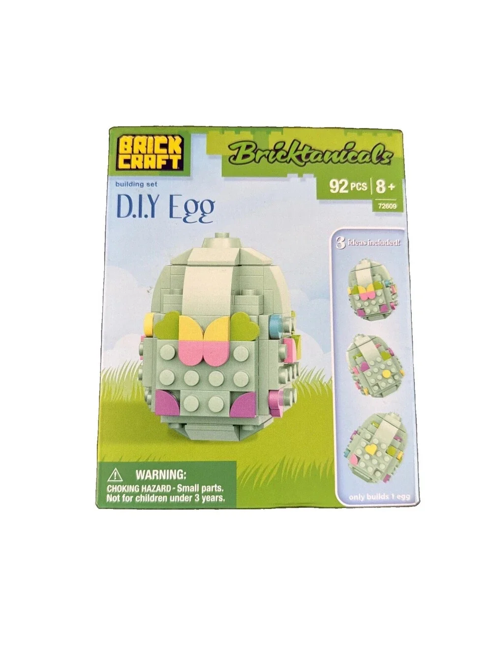 BRICKCRAFT Bricktanicals D.I.Y Egg Building Set 92 Pcs 72609 Age 8+ Easter 2026